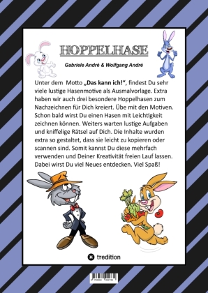 CRAFTBOOK - 100 BLATT LUSTIGE HASEN - NIEDLICHE AUSMALMOTIVE - ZEICHENTRAINING - KNIFFLIGE RÄTSEL UND AUFGABEN - OSTERHASEN - HOPPELHASEN