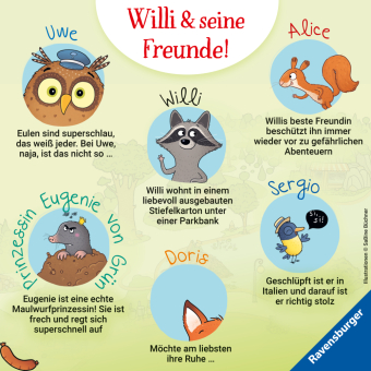 Waschbär Willi Wunderquatsch - Die Erfindung der Trompetenwurst und weitere verrückte Abenteuer