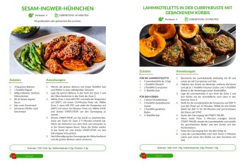 Ninja Heißluftfritteuse Rezeptbuch XXL: Zwei Zonen, unendliche Möglichkeiten - Mit vielfältigen einfachen Gerichten, Tipps & Tricks | Das Airfryer Kochbuch für die Dual Zone