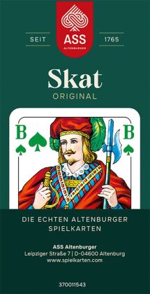 ASS - Skat, Turnierbild, 4 Farben-Blatt in Faltschachtel