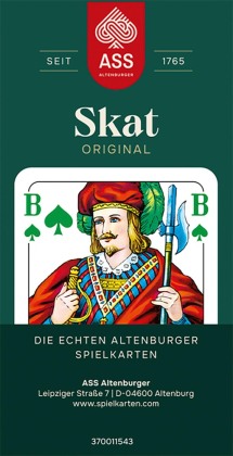 ASS - Skat, Turnierbild, 4 Farben-Blatt in Faltschachtel (FSC zertifiziert)