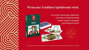 ASS - Skat, Turnierbild, 4 Farben-Blatt in Faltschachtel (FSC zertifiziert)