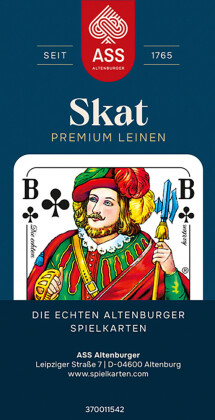 ASS - Skat Premium Leinen, französisches Bild in Faltschachtel (FSC zertifiziert)