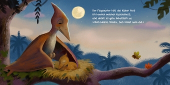 Wie kleine Dinos schlafen gehen 