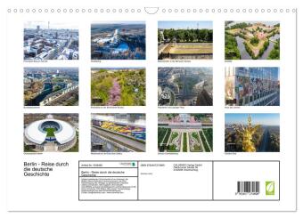 Berlin - Reise durch die deutsche Geschichte (Wandkalender 2026 DIN A3 quer), CALVENDO Monatskalender