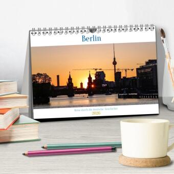Berlin - Reise durch die deutsche Geschichte (Tischkalender 2026 DIN A5 quer), CALVENDO Monatskalender