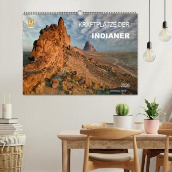 Kraftplätze der Indianer (Wandkalender 2026 DIN A2 quer), CALVENDO Monatskalender