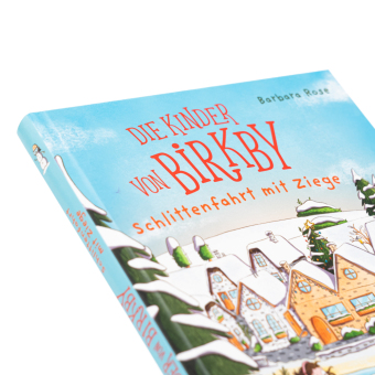 Die Kinder von Birkby. Schlittenfahrt mit Ziege