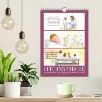 Elternsprüche Familienplaner (Wandkalender 2026 DIN A4 hoch), CALVENDO Monatskalender