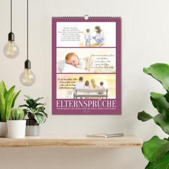 Elternsprüche Familienplaner (Wandkalender 2026 DIN A3 hoch), CALVENDO Monatskalender
