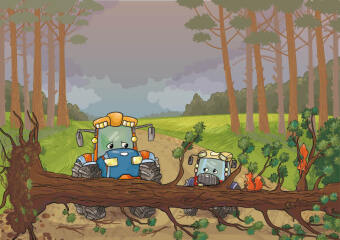 Der kleine Trecki - Ein kleiner Traktor, der groß werden möchte - Little Trecki - A Little Tractor That Wants to be Big