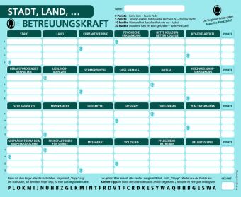 Stadt, Land, Betreuungskraft