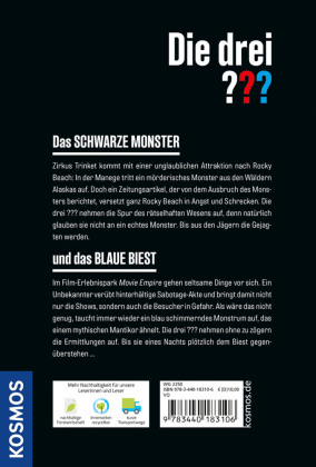 Die drei ???, Das schwarze Monster / und das blaue Biest (Doppelband)
