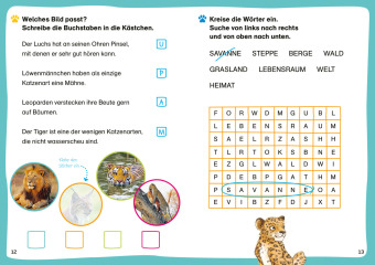 WAS IST WAS Erstes Lesen Leserätsel. Raubkatzen