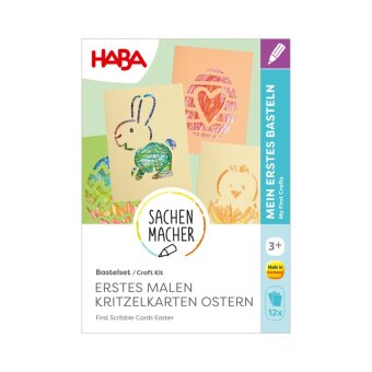 Bastelset - Erstes Malen Kritzelkarten Ostern 