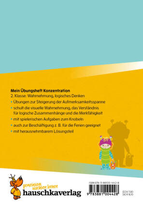 Mein Übungsheft Konzentration 2. Klasse - Wahrnehmung, logisches Denken