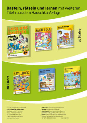 Lass uns basteln - Bastelbuch ab 5 Jahre - Einhörner