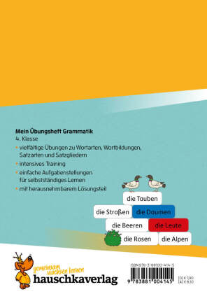 Mein Übungsheft Grammatik 4. Klasse