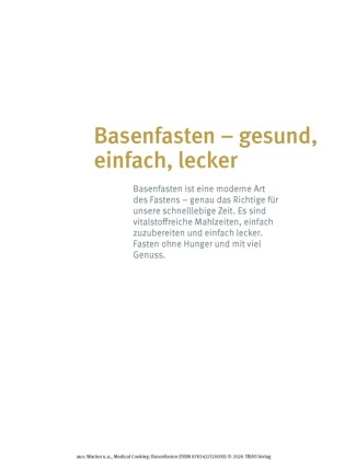 Medical Cooking: Basenfasten