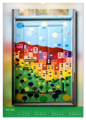 Türen in Madeira (Wandkalender 2026 DIN A2 hoch), CALVENDO Monatskalender