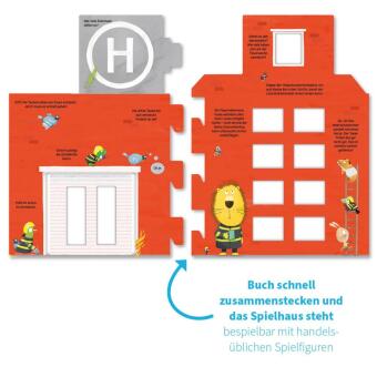 Buch & Spielhaus zum Aufstellen: Meine Feuerwehr