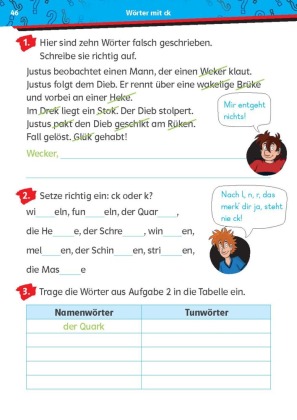 Die drei ??? Kids: Mein Übungsheft Deutsch 2. Klasse - Richtig schreiben