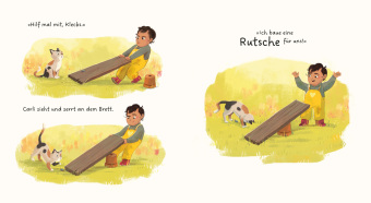 Carli und Klecks gehen auf den Spielplatz 