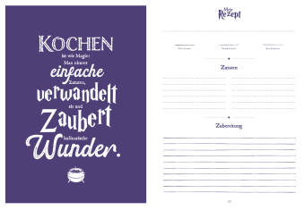 Meine magischen Rezepte - Zauberschüler Blau