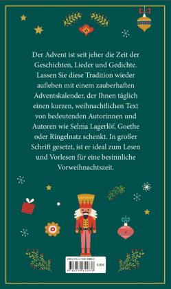 Der literarische Adventskalender. Großdruck. 24 weihnachtliche Geschichten, Gedichte und Lieder