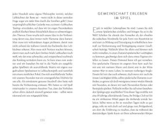 Schweigen, Sprechen, Spielen
