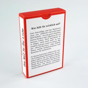 Die Not-To-Do-Liste - 52 Impulskarten, mit denen Sie die größten Lebensfehler erkennen und vermeiden