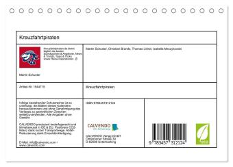 Kreuzfahrtpiraten (Tischkalender 2026 DIN A5 quer), CALVENDO Monatskalender