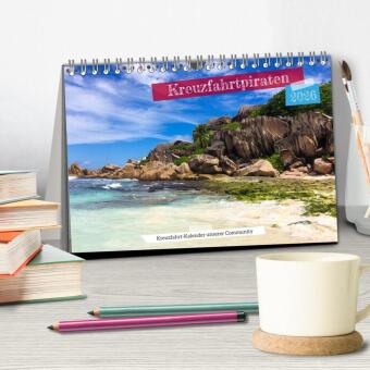 Kreuzfahrtpiraten (Tischkalender 2026 DIN A5 quer), CALVENDO Monatskalender