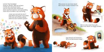 Was wütest du so sehr, kleiner Pandabär?