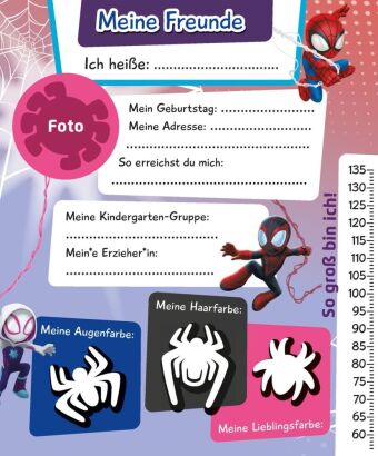 MARVEL Spidey und seine Super-Freunde: Mein Kindergarten Freundebuch