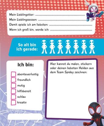 MARVEL Spidey und seine Super-Freunde: Mein Kindergarten Freundebuch