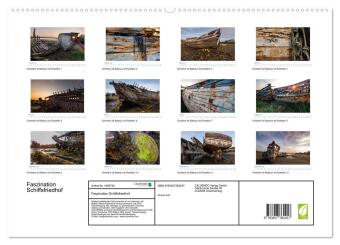 Faszination Schiffsfriedhof (hochwertiger Premium Wandkalender 2026 DIN A2 quer), Kunstdruck in Hochglanz