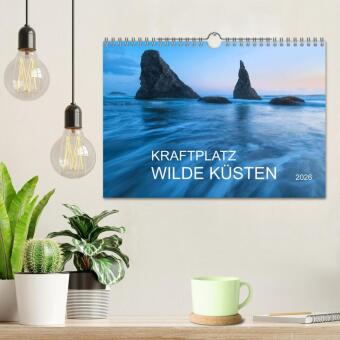 Kraftplatz Wilde Küsten (Wandkalender 2026 DIN A4 quer), CALVENDO Monatskalender
