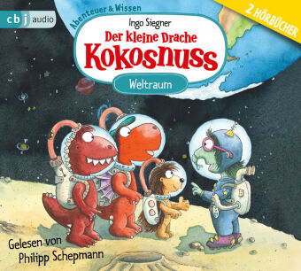 Der kleine Drache Kokosnuss - Abenteuer & Wissen - Weltraum,2 Audio-CD 