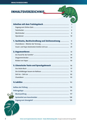 Sicher zum Hauptschulabschluss Deutsch Baden-Württemberg 2026