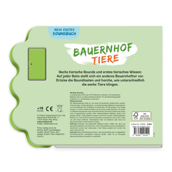 TRÖTSCH - Soundbuch Mein erstes Soundbuch Bauernhoftiere| Ab 2 Jahren