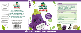 Emotional Support Veggies Häkelset Aubergine