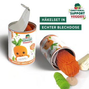 Emotional Support Veggies Häkelset Karotte