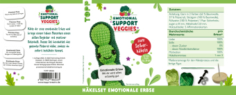 Emotional Support Veggies Häkelset Erbse