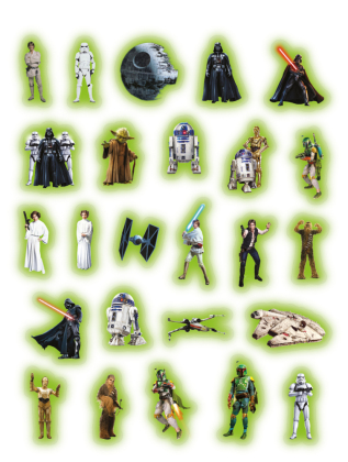 Disney Star Wars: Der große Glow-in-the-Dark-Stickerspaß: Stickern - Rätseln - Ausmalen
