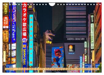 Impressionen aus Tokio, der Megastadt im Land der aufgehenden Sonne (Wandkalender 2026 DIN A4 quer), CALVENDO Monatskalender