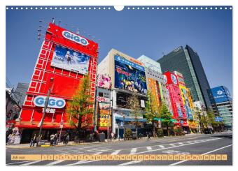 Impressionen aus Tokio, der Megastadt im Land der aufgehenden Sonne (Wandkalender 2026 DIN A3 quer), CALVENDO Monatskalender