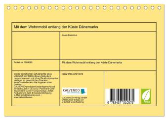 Mit dem Wohnmobil entlang der Küste Dänemarks (Tischkalender 2026 DIN A5 quer), CALVENDO Monatskalender