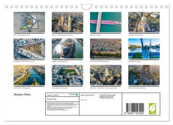 Bonjour Paris (Wandkalender 2026 DIN A4 quer), CALVENDO Monatskalender