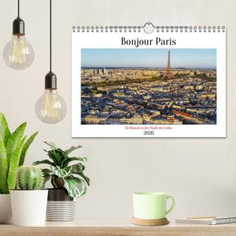 Bonjour Paris (Wandkalender 2026 DIN A4 quer), CALVENDO Monatskalender